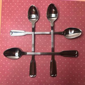 4 New ONEIDA Iced Beverage Tea Spoon 7.5" long Stainless Steel
